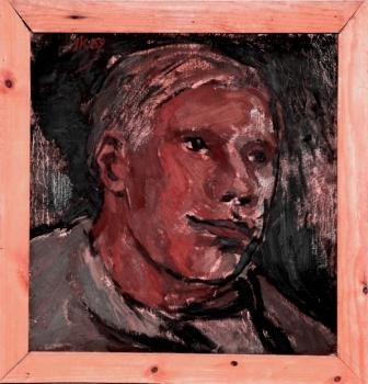 Juho Karjalainen_Self portrait_50x455cm_1969